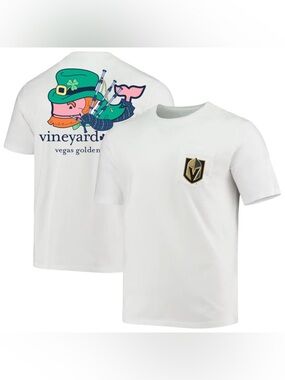 Men's Vegas Golden Knights Vineyard Vines White St. Patrick's Day T-Shirt